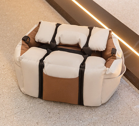 Waterproof 2-in-1 Dog Car Seat - Non-Slip Base & Quick-Dry Fabric | FriskFable - friskfable
