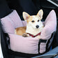 2-in-1 Striped Dog Car Seat | Machine-Washable & Year-Round Use | FriskFable - friskfable