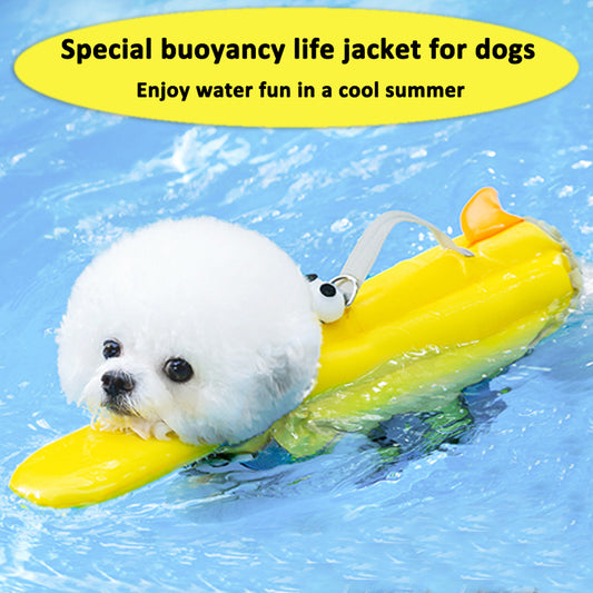 Big-Eye Cute Dog life jacket Swimming Comfort - FriskFable - friskfable