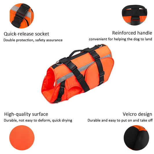 Reflective Multi-Protection Dog life jacket - FriskFable - friskfable