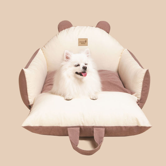Breathable All-Season Dog Car Seat for Travel - Multi-Functional Design | FriskFable - friskfable