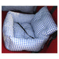 Plaid Dog Car Seat with Neck Support - All-Season Travel Safety | FriskFable - friskfable